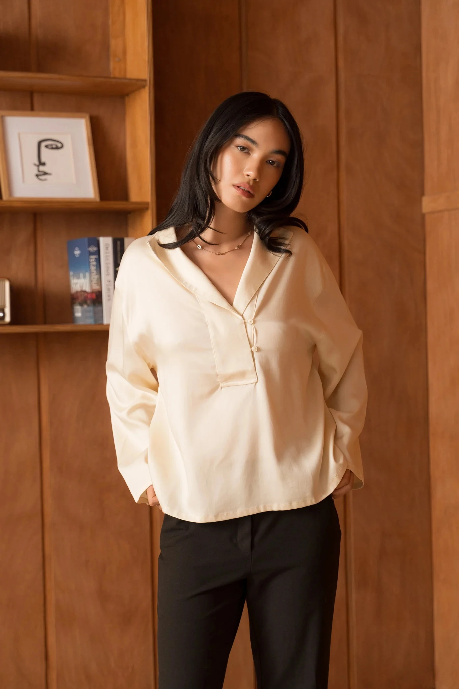 CHEMISE LYOCELL Marine