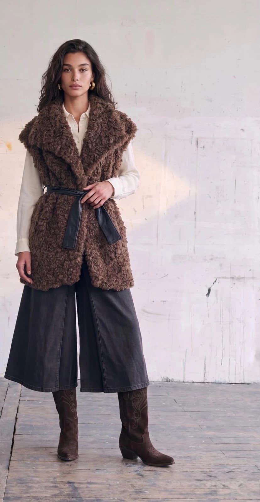P0PZDU1CFT CULOTTE SKIRT