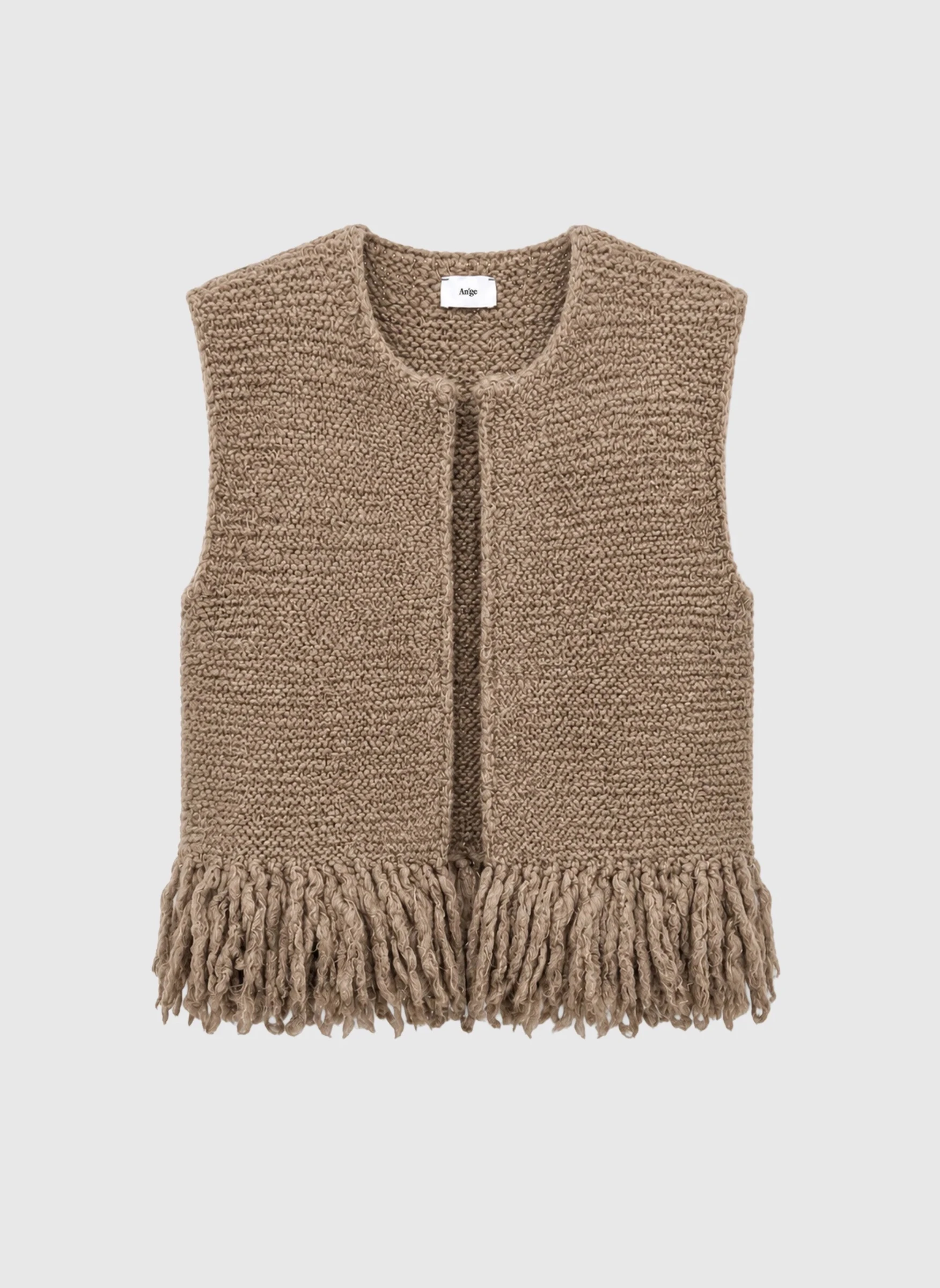 GILET SHERPA Camel
