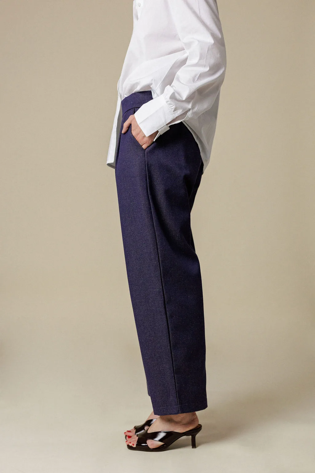 MARIE PANTS Bleu-violet