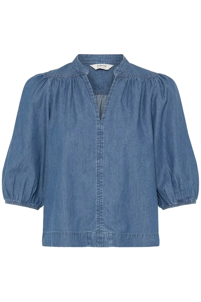 KASHE BLOUSE Denim bleu