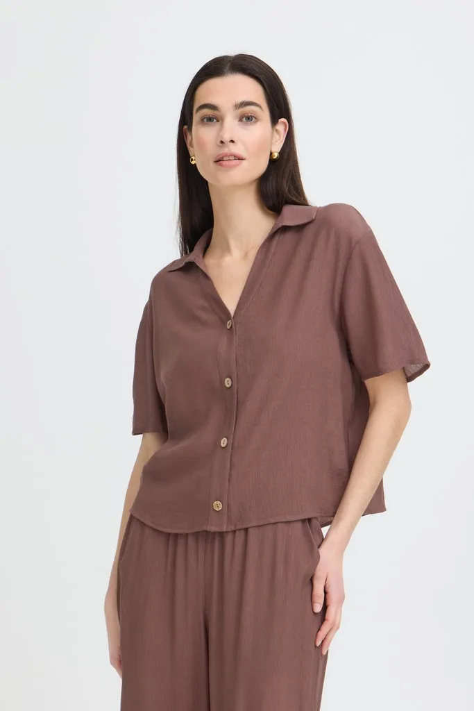 ROLO BLOUSE Chocolat