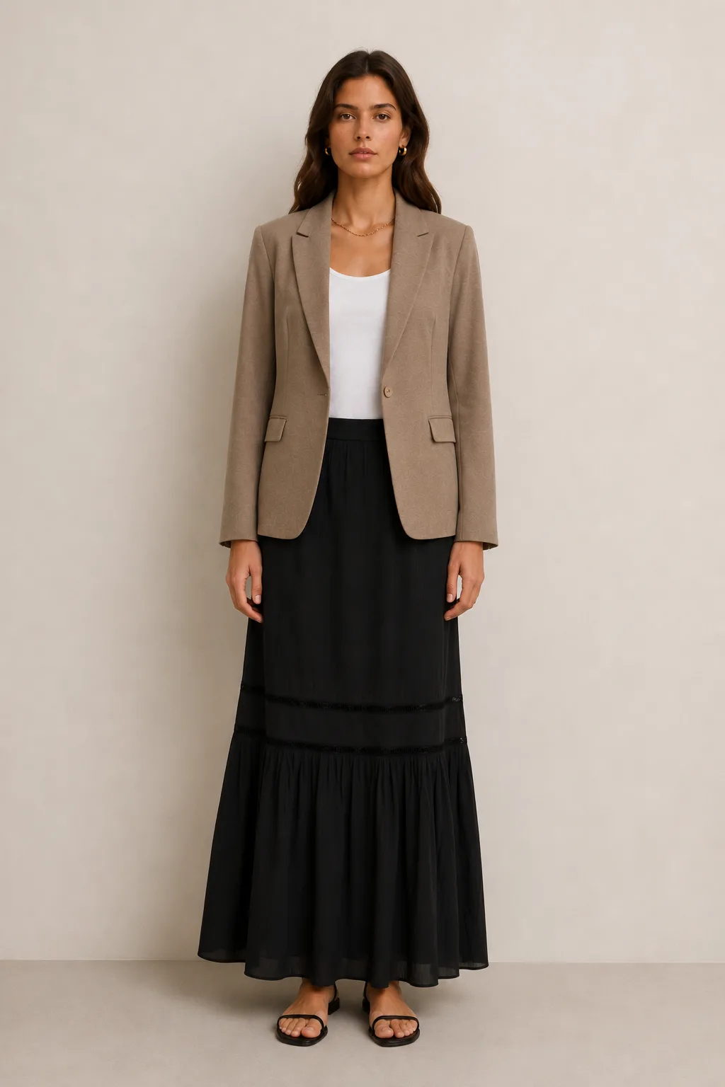 HUMA MAXI SKIRT Noir