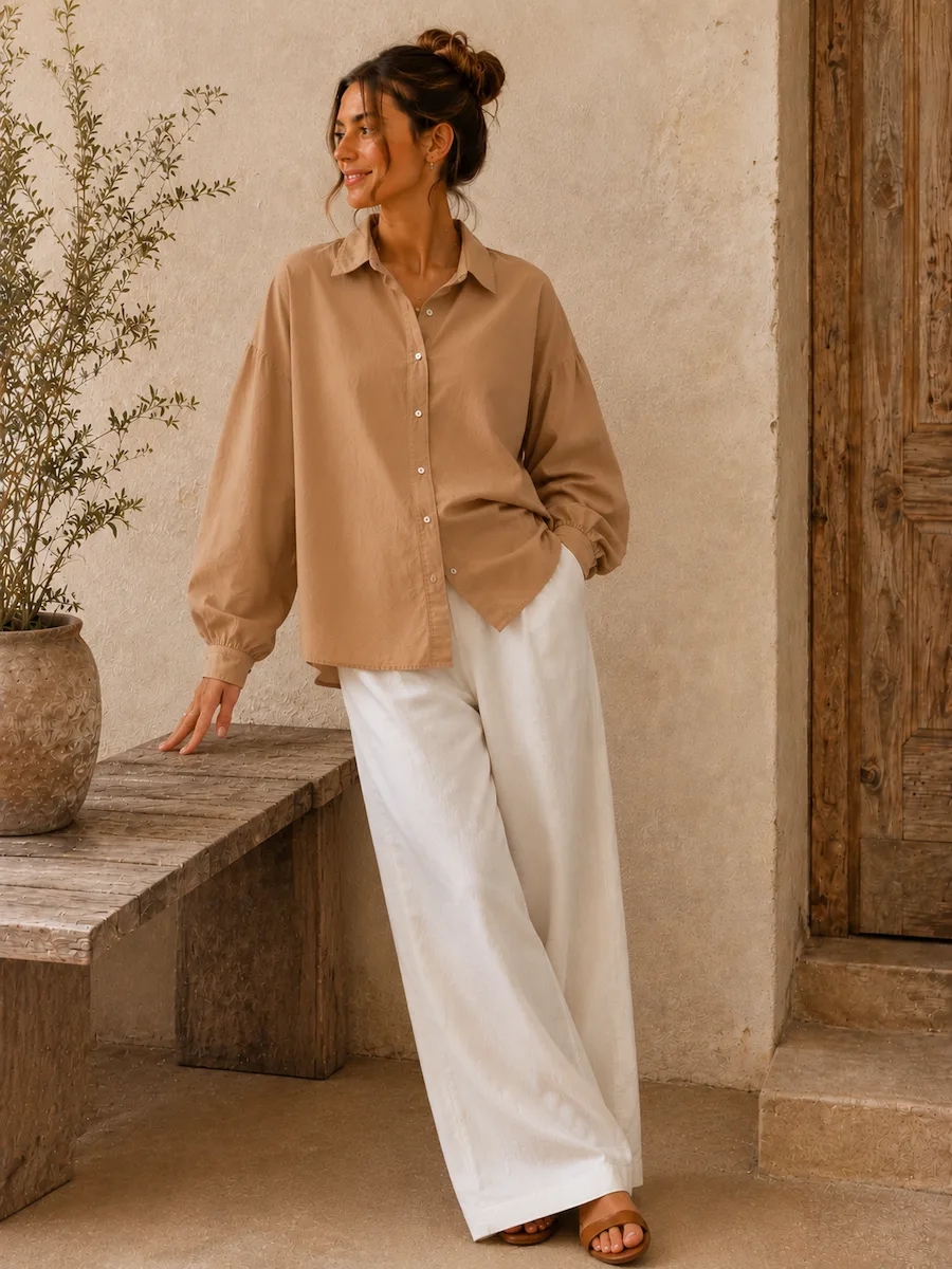 KELLY BLOUSE Nocciolata