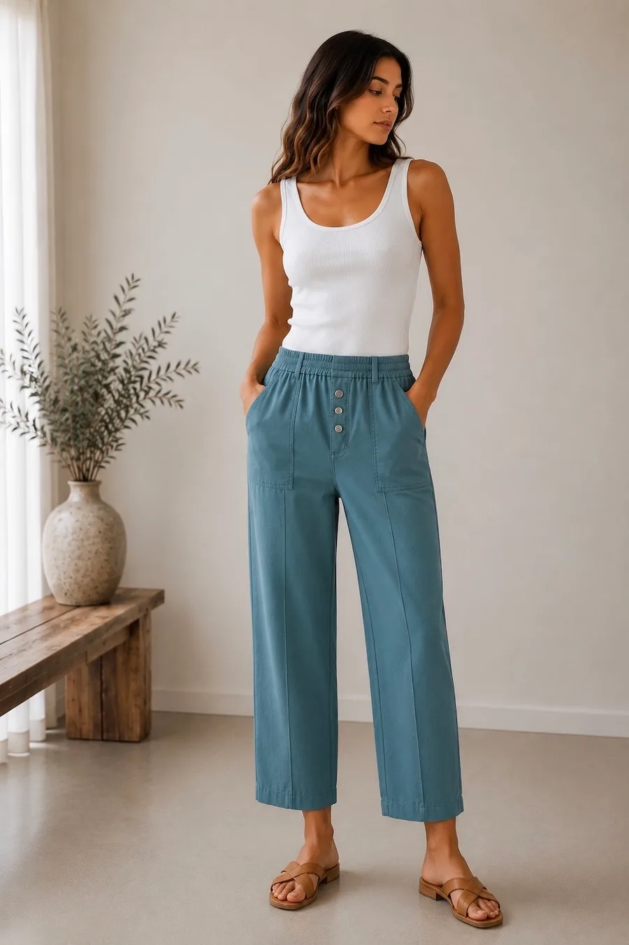 HUNTER PANTS Bleu vert