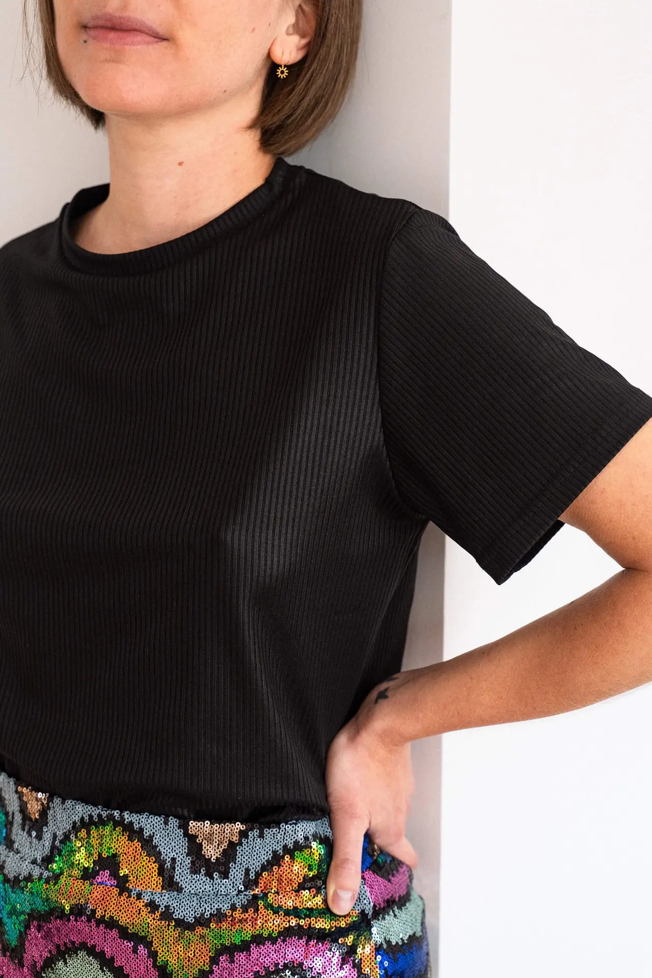 MATHILDE BLACK TOP Noir