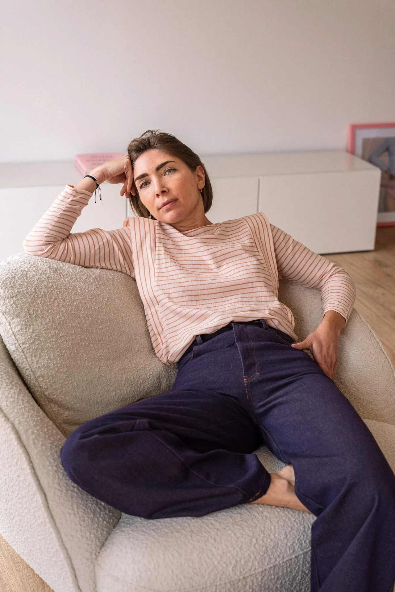 ISA JEANS Bleu-violet