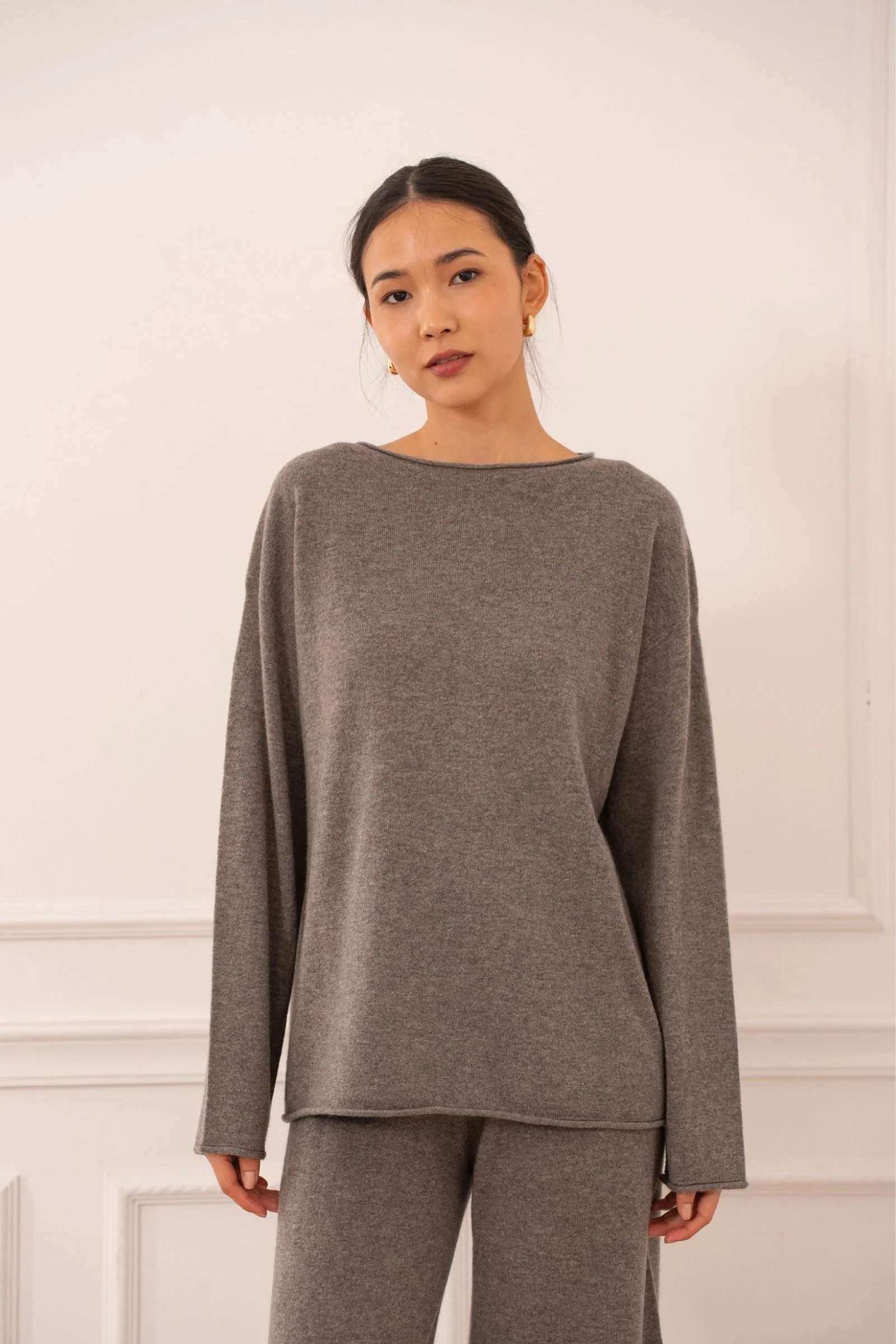 CACHMI SWEATER ML Taupe