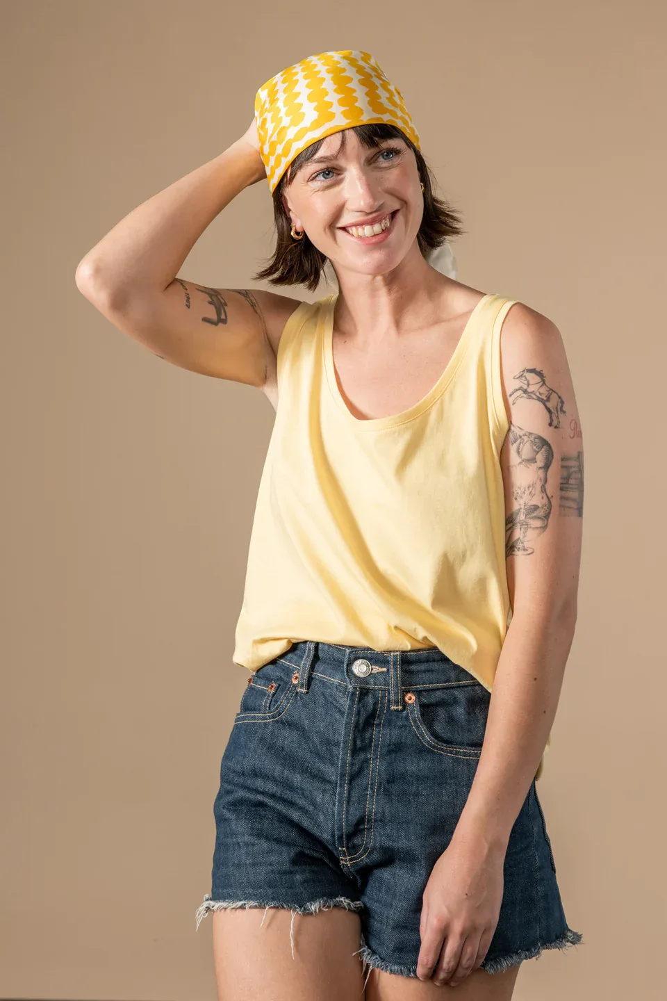 LILURA TOP Jaune paille