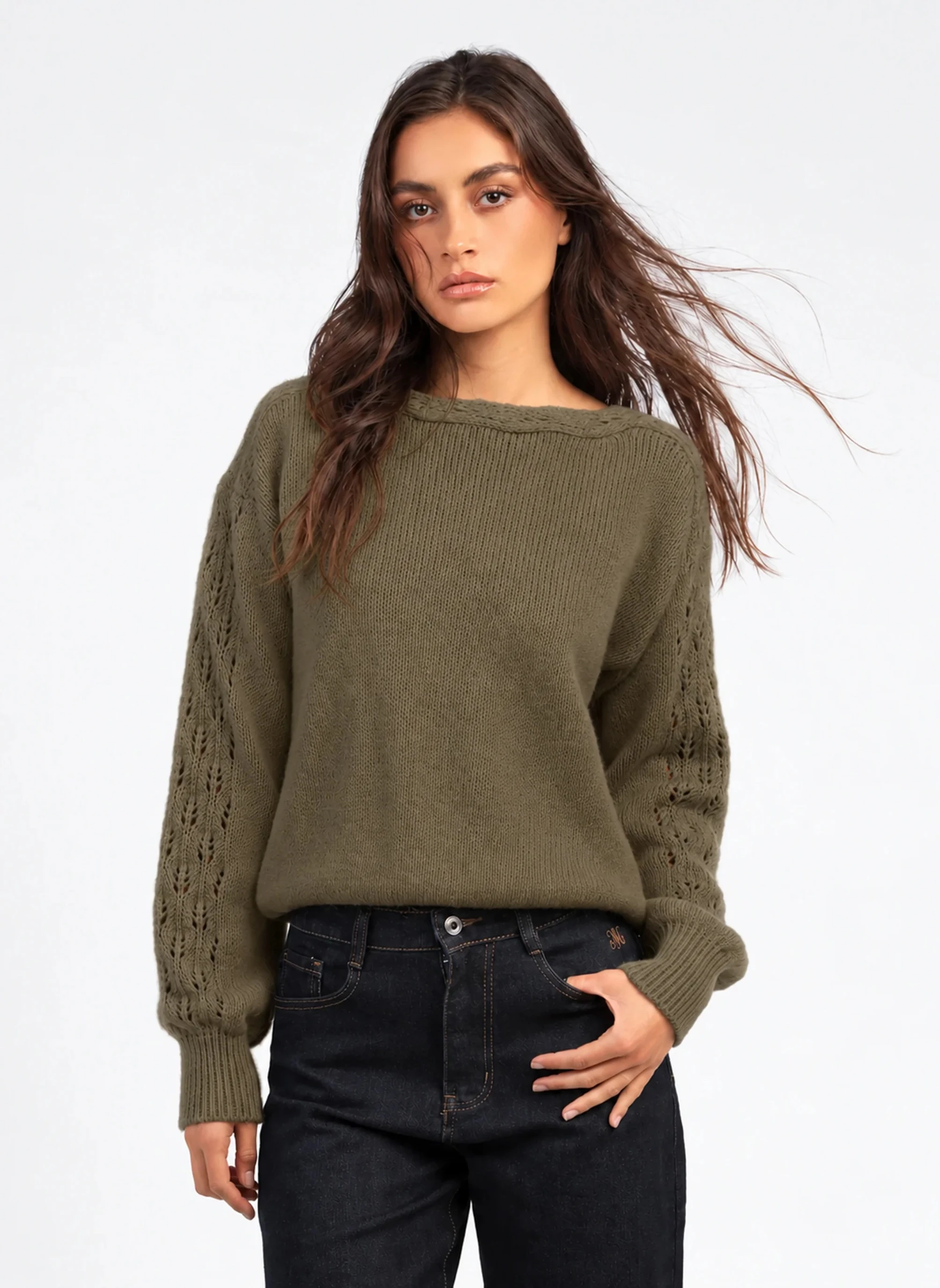 LUCINDY SWEATER Kaki