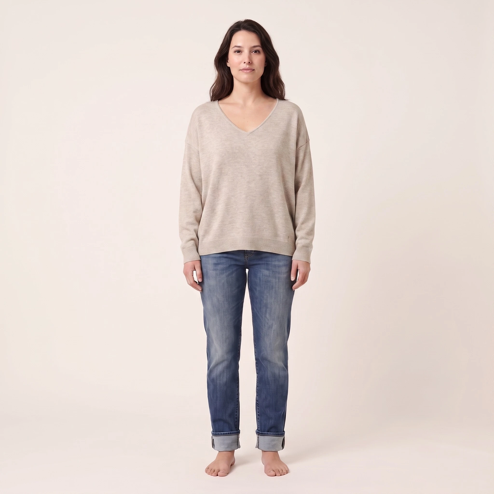 PULL FANGO Beige chiné
