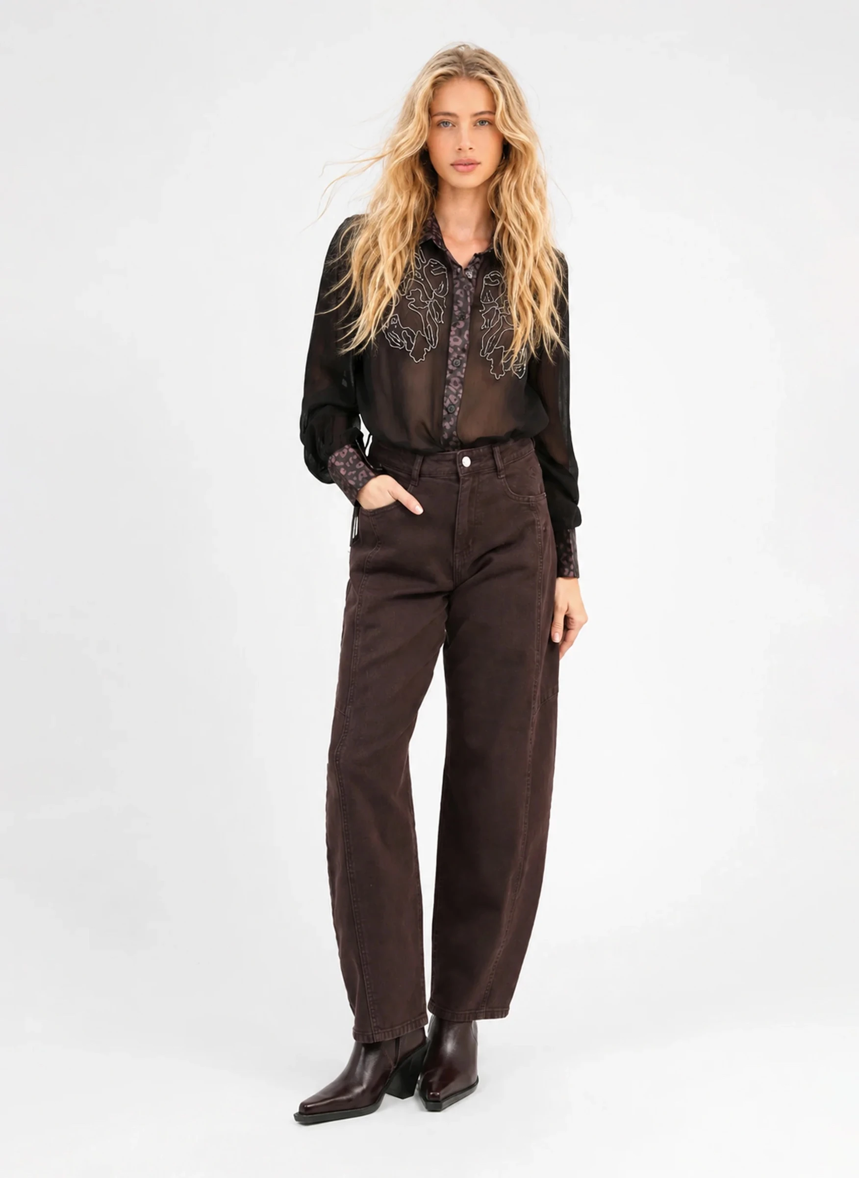 PRIME JEANS Brun